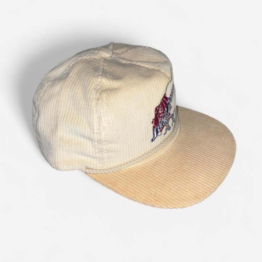 Vintage 1987 Super Bowl XXI New York Giants Corduroy Snapback Hat